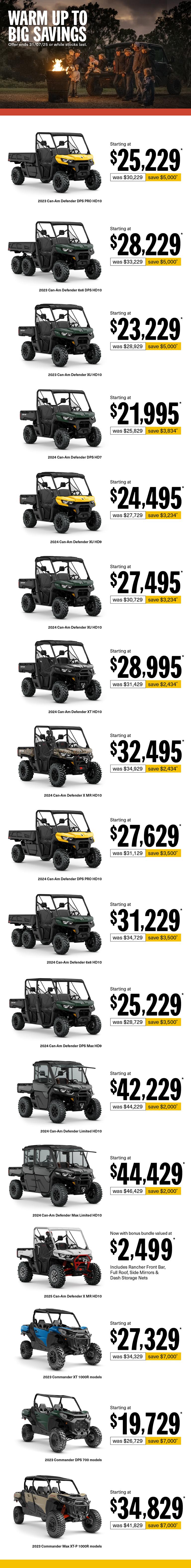 AU Can-Am Off-Road - Q2.75 Retail Program 2025